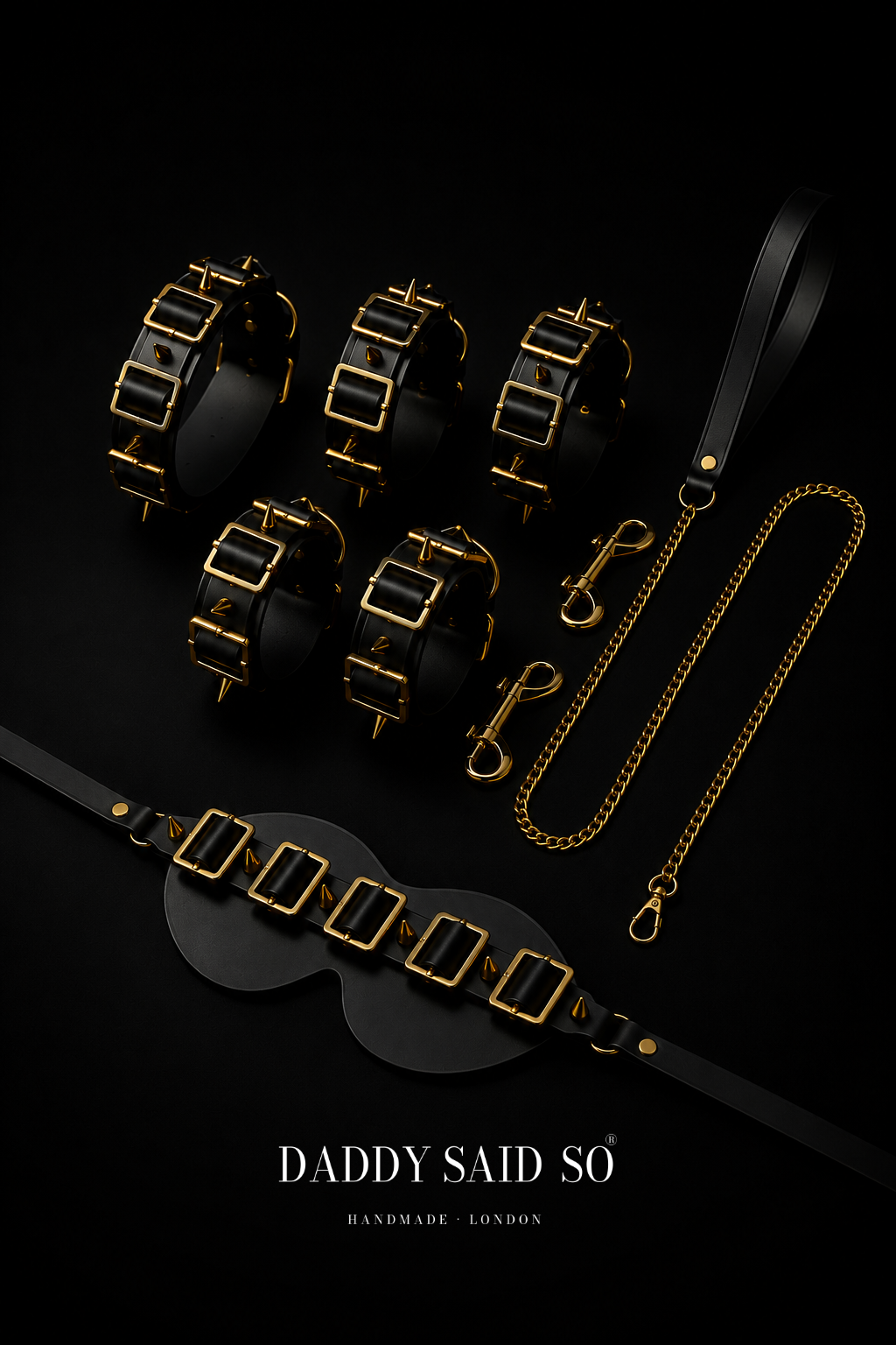 Gilded Spike Bondage Set