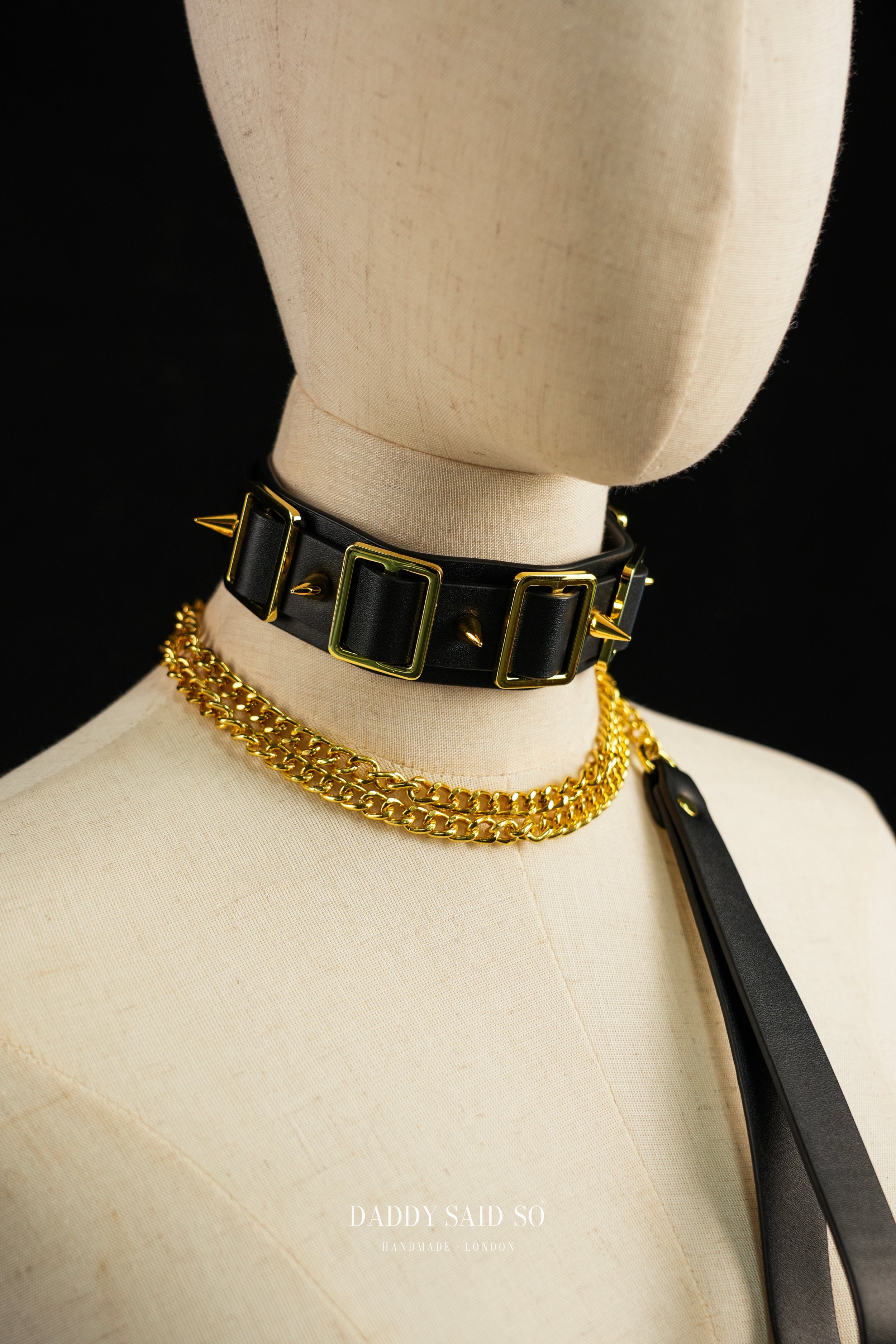 Gilded Spike Collar