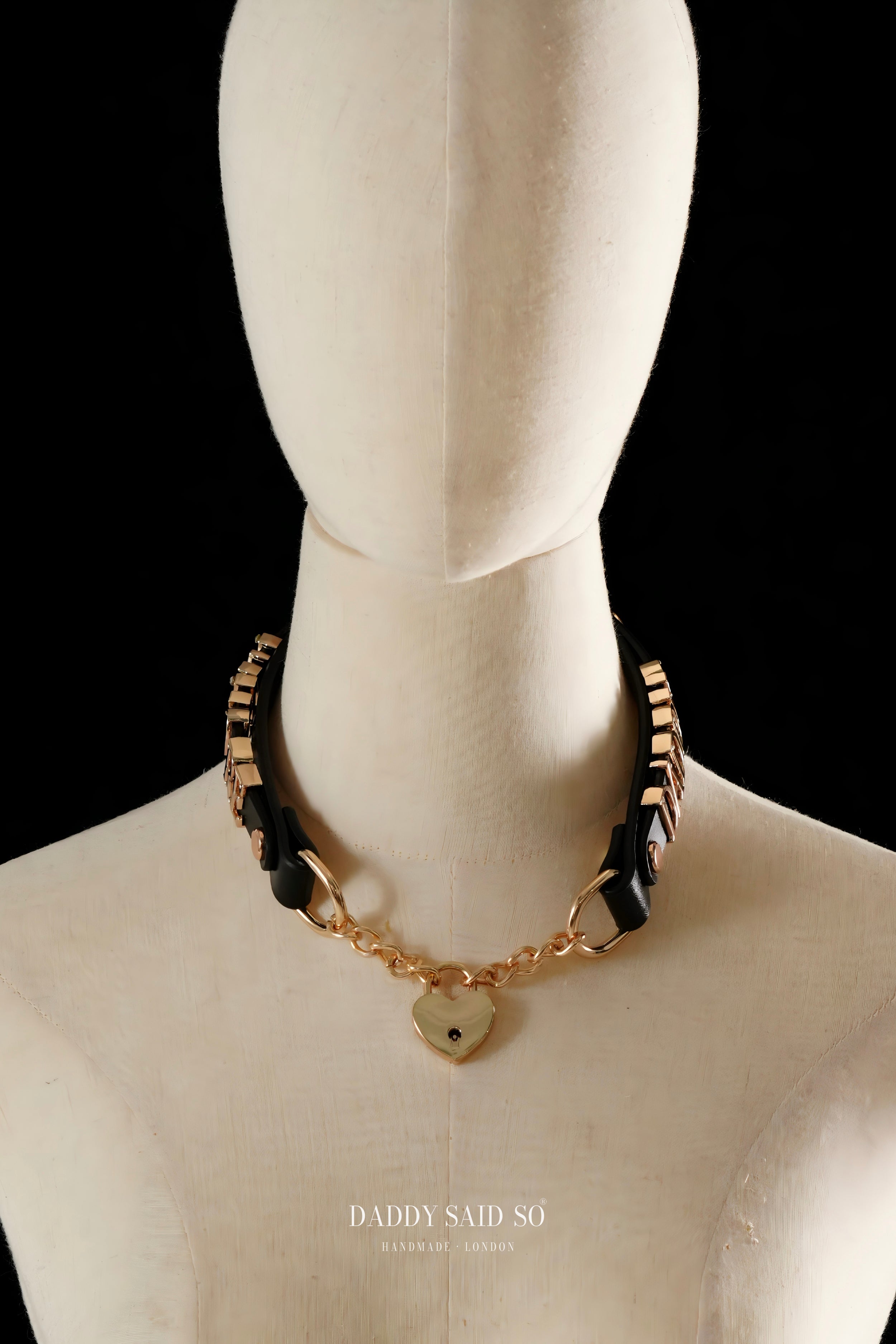 Heart-Locked Letter Choker