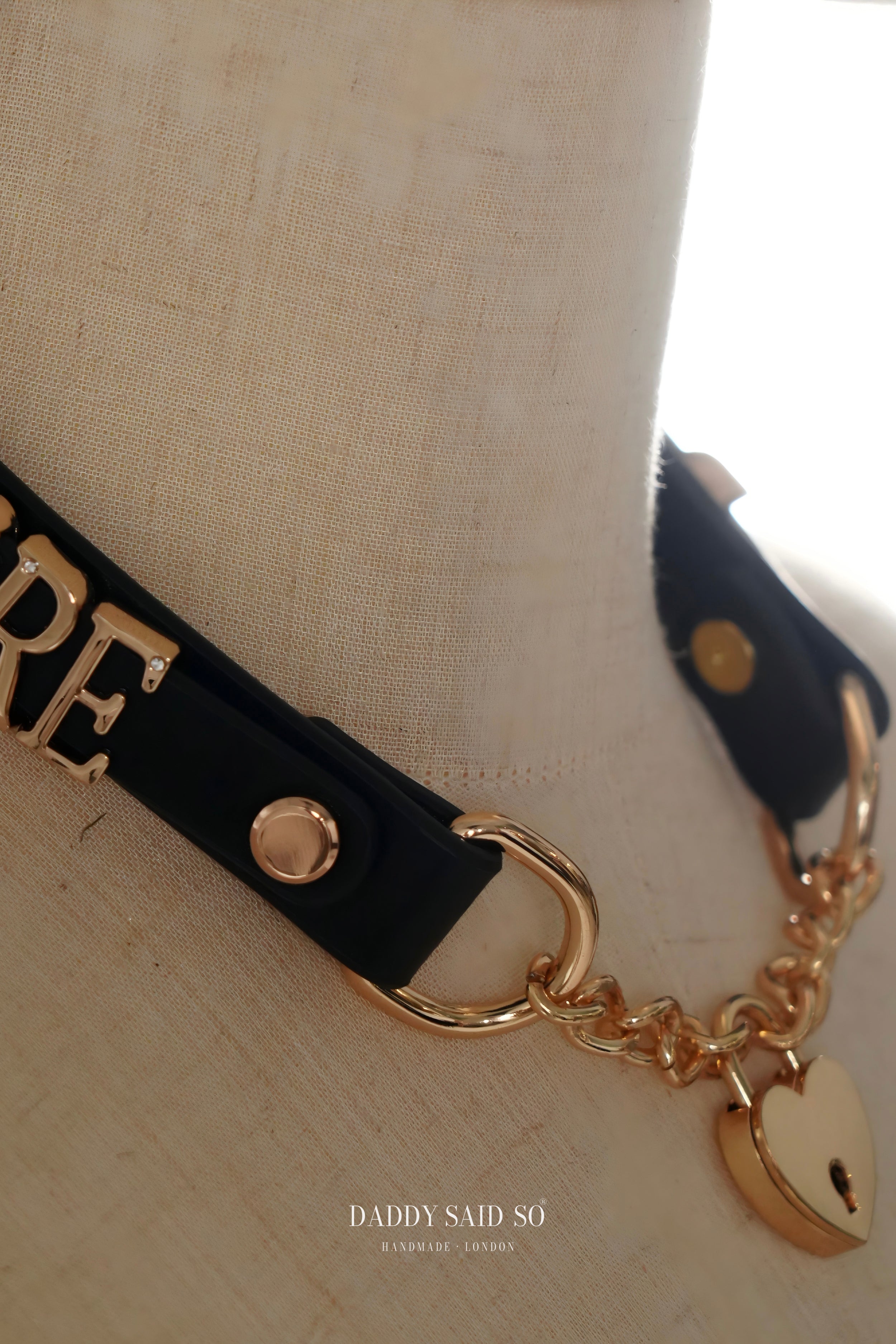 Heart-Locked Letter Choker