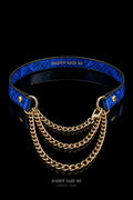 Blue Serpent Chain Choker