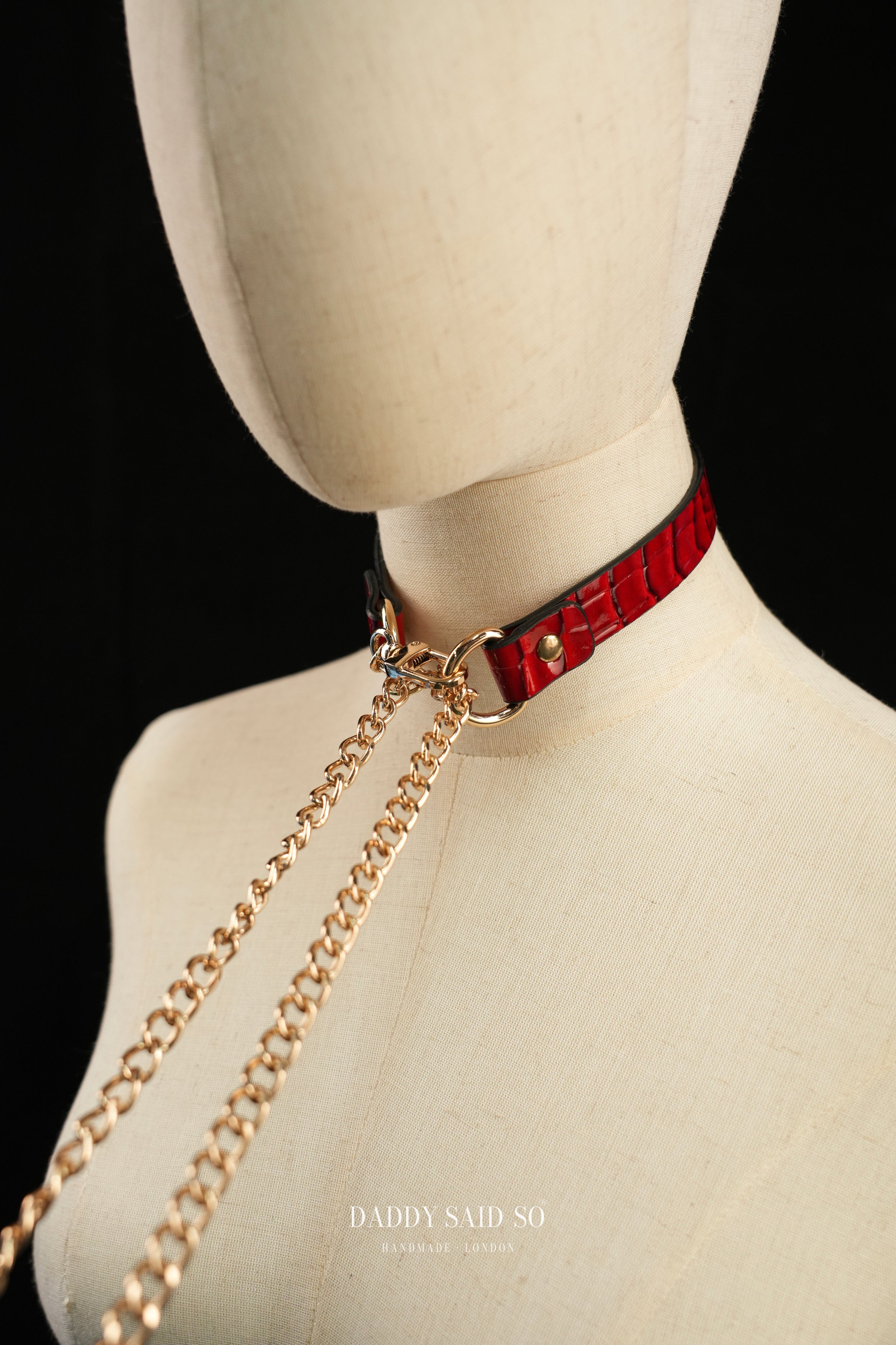 Crimson Chain Choker