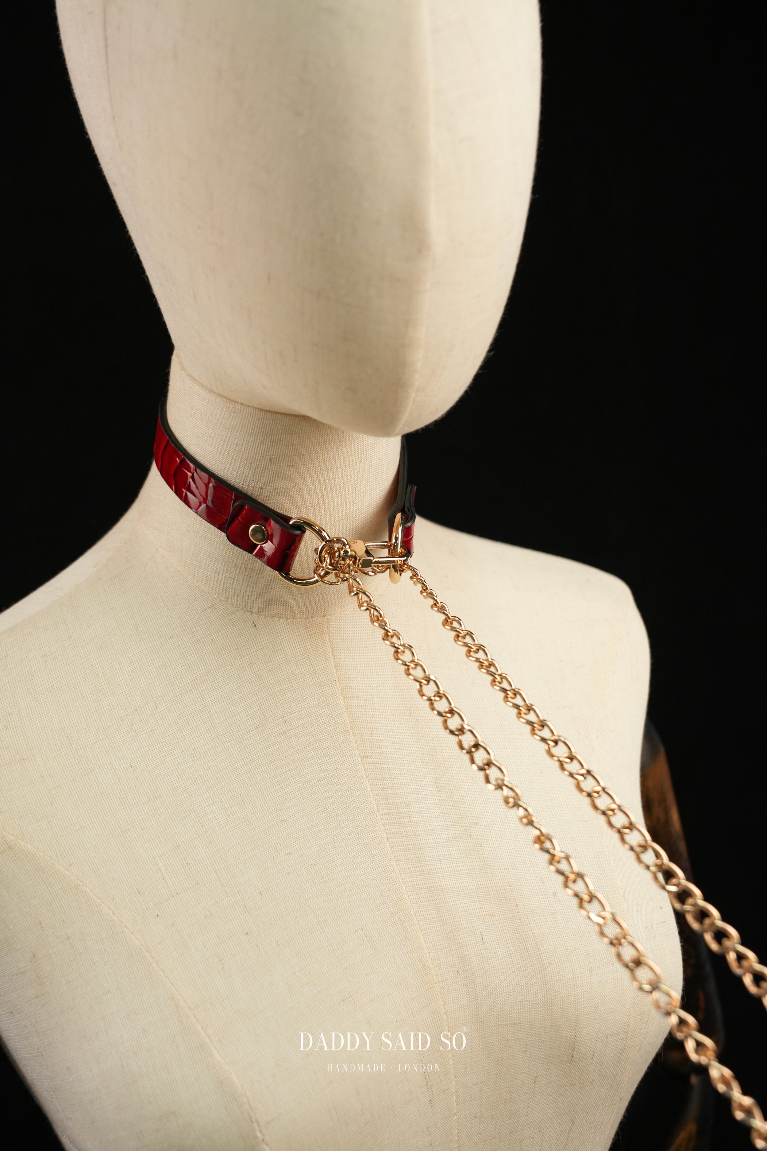 Crimson Chain Choker
