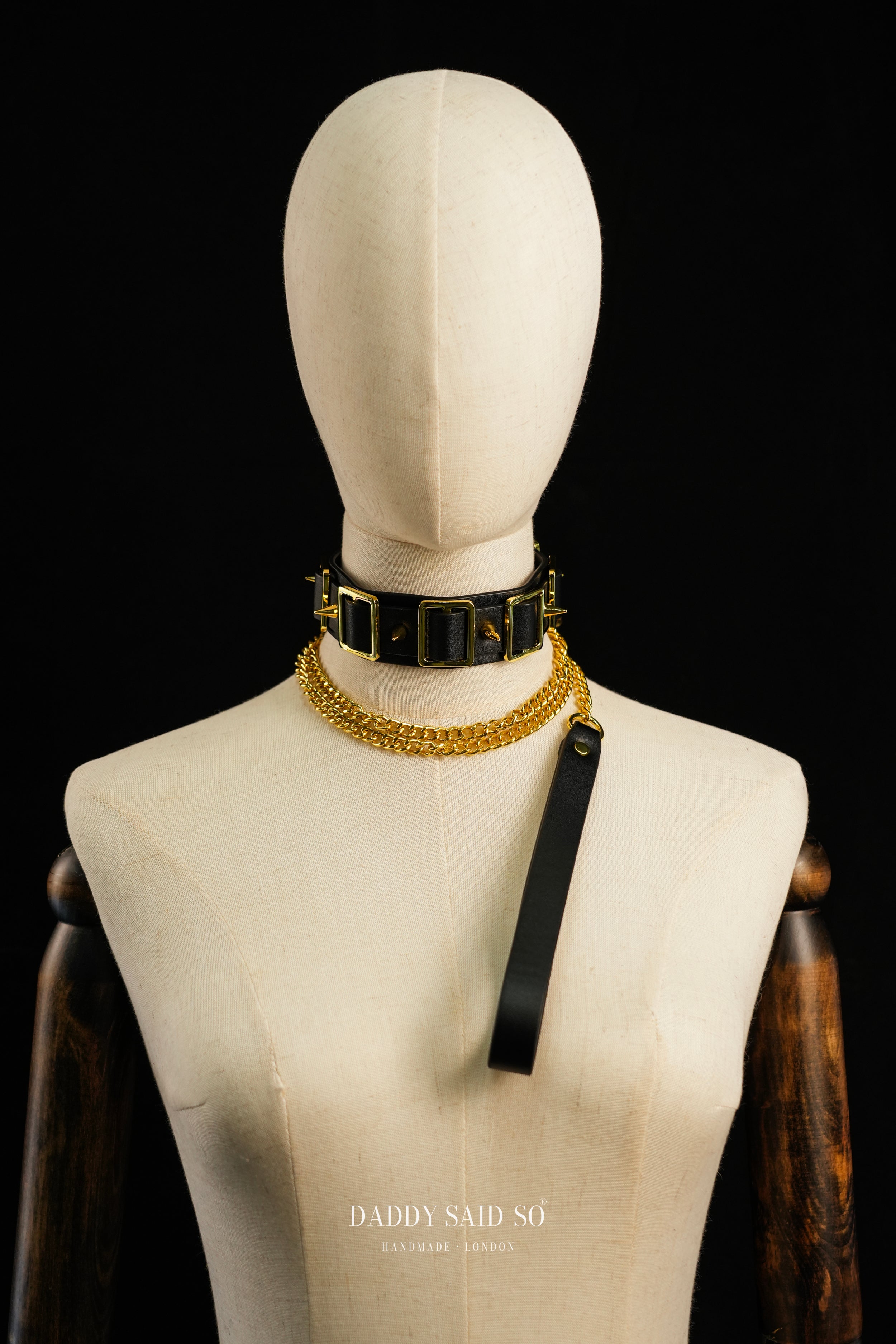 Gilded Spike Collar
