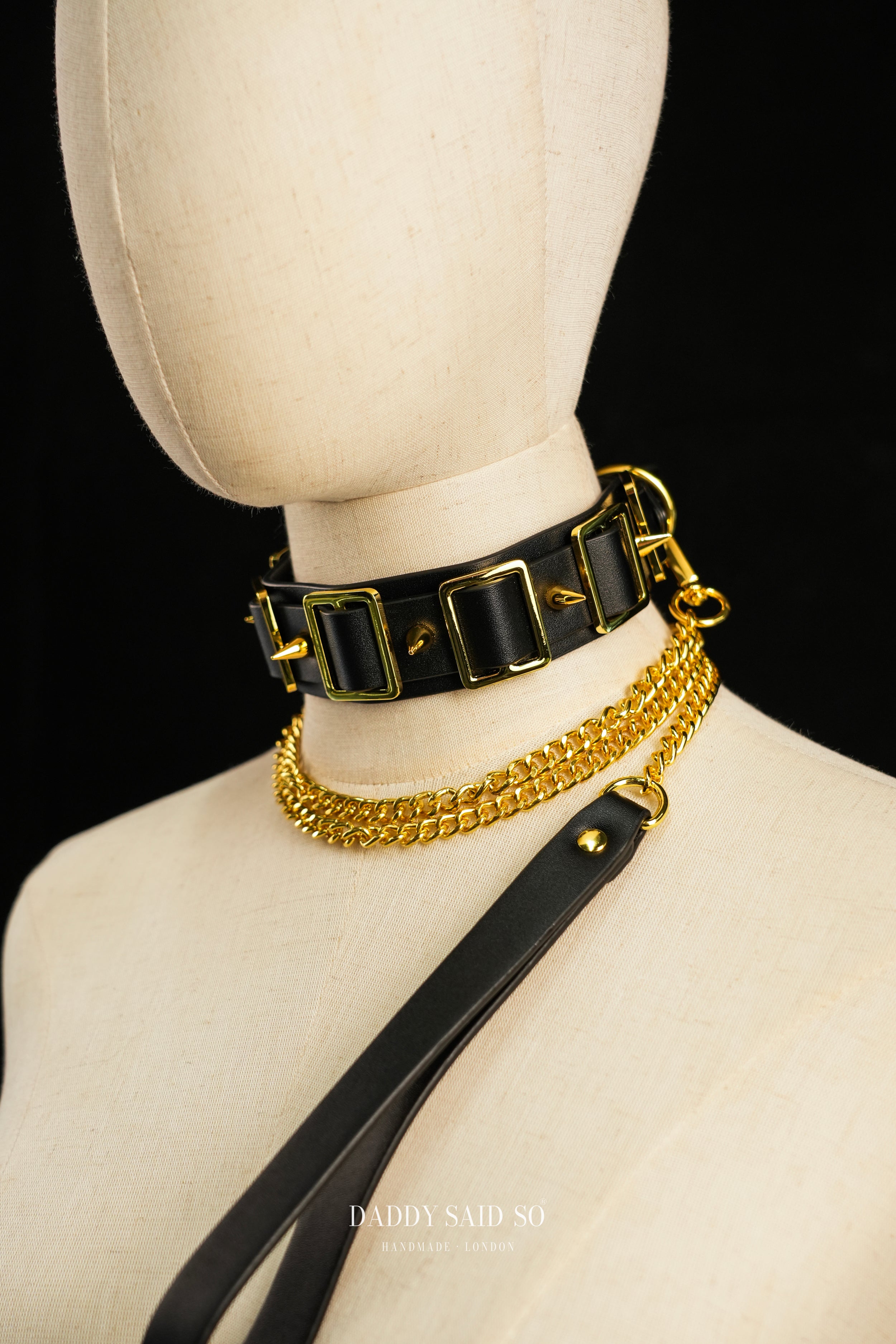 Gilded Spike Collar