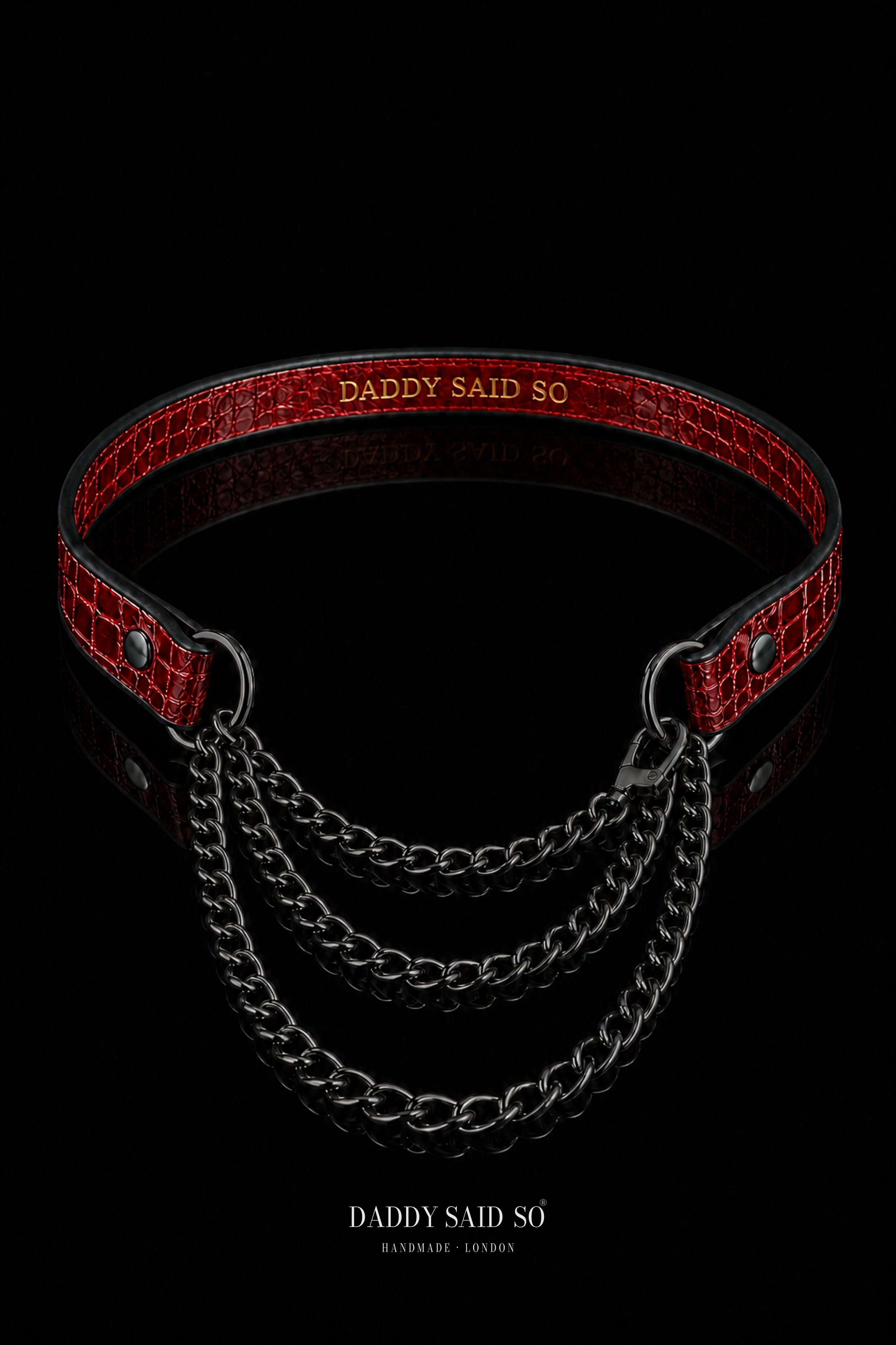Crimson Chain Choker