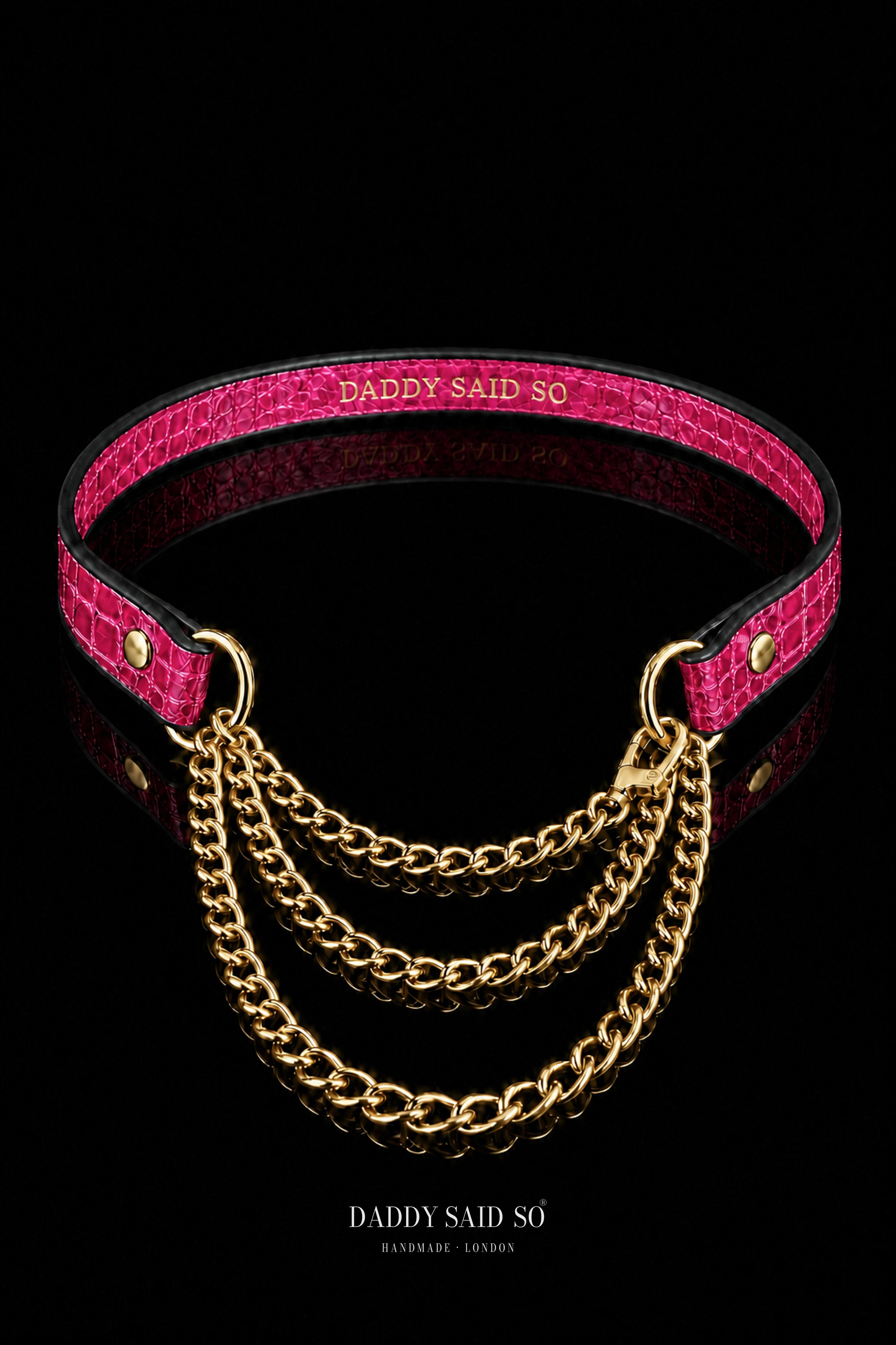 Crimson Serpent Chain Choker