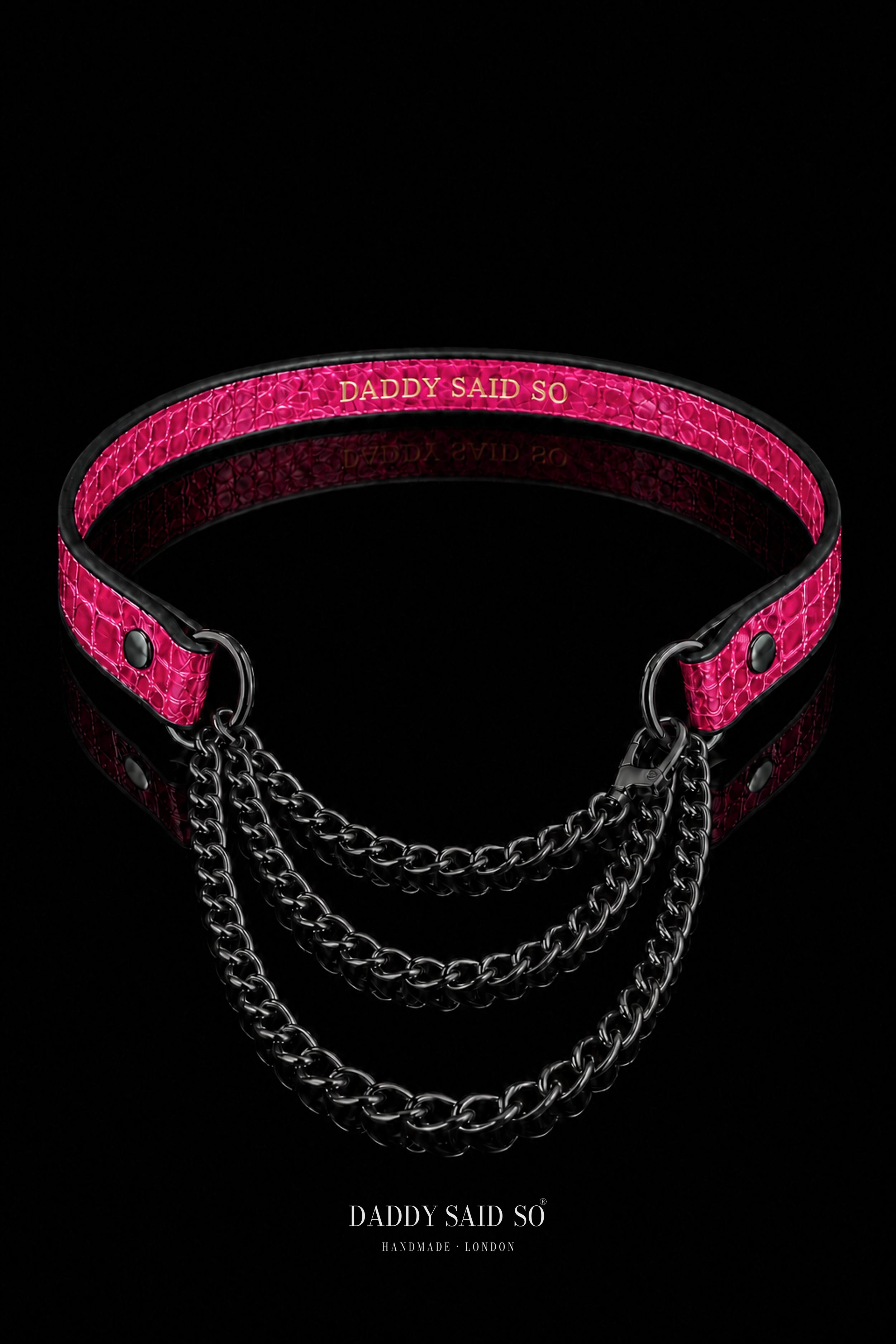 Crimson Serpent Chain Choker