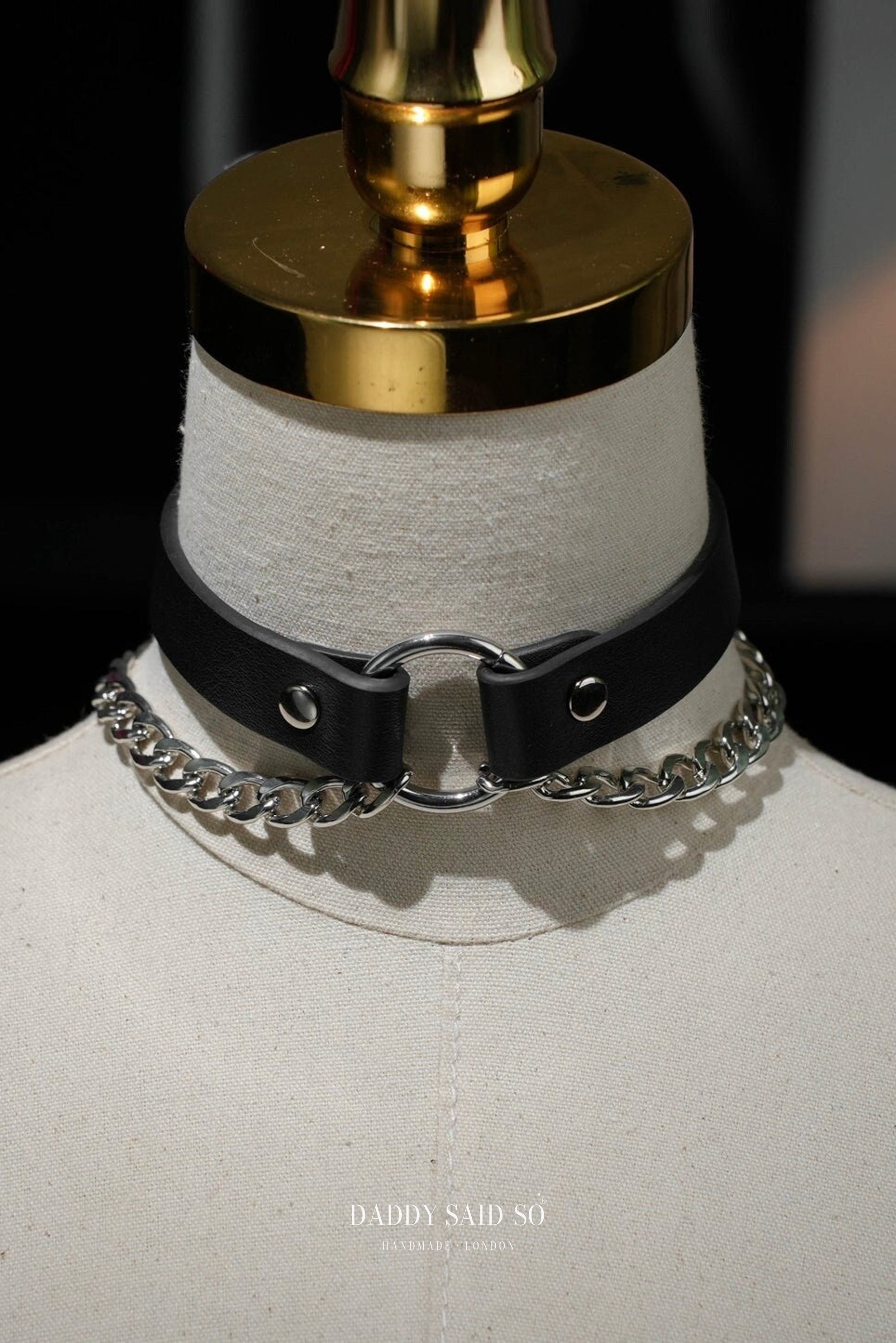 Sliver Double Chain Choker
