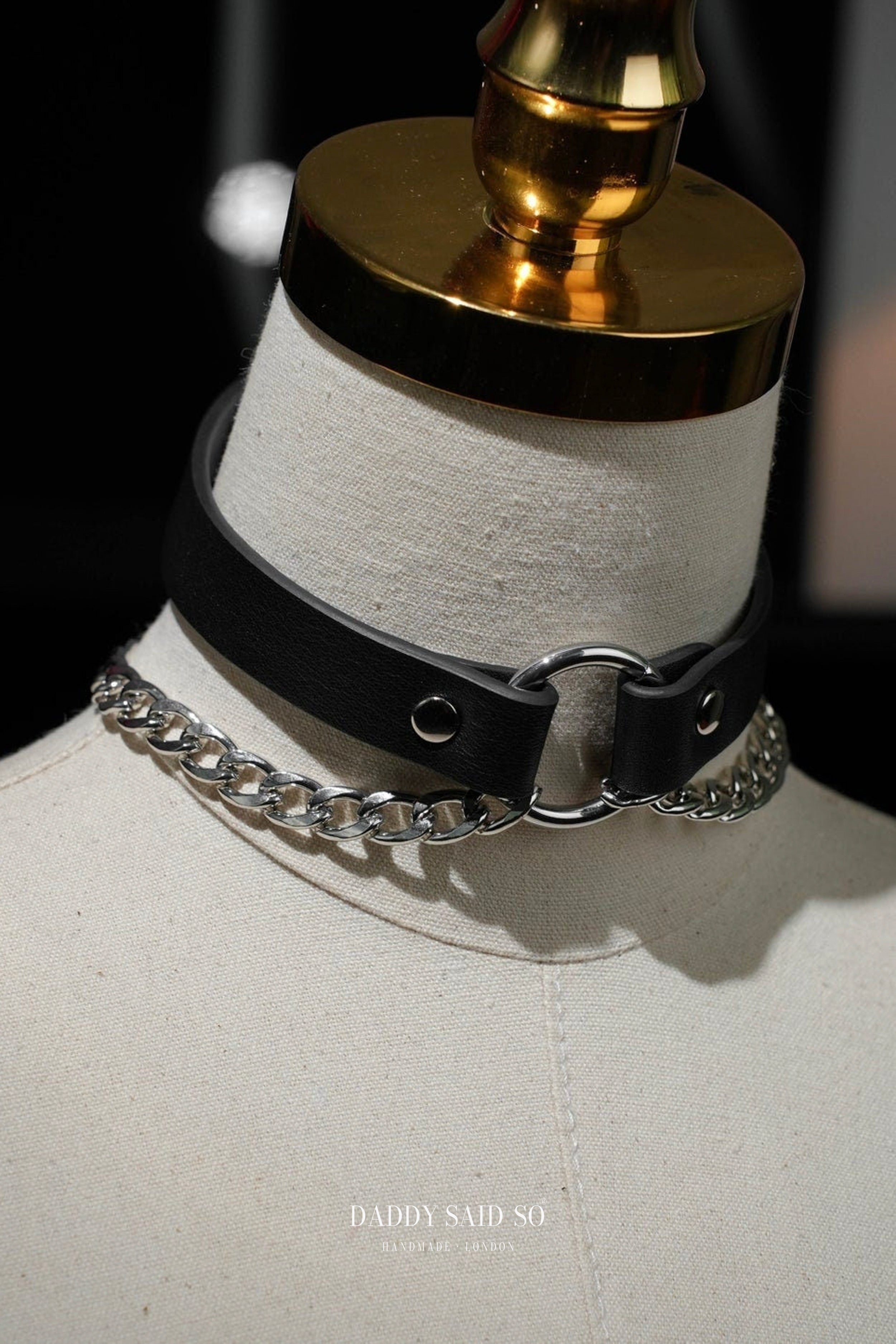 Sliver Double Chain Choker