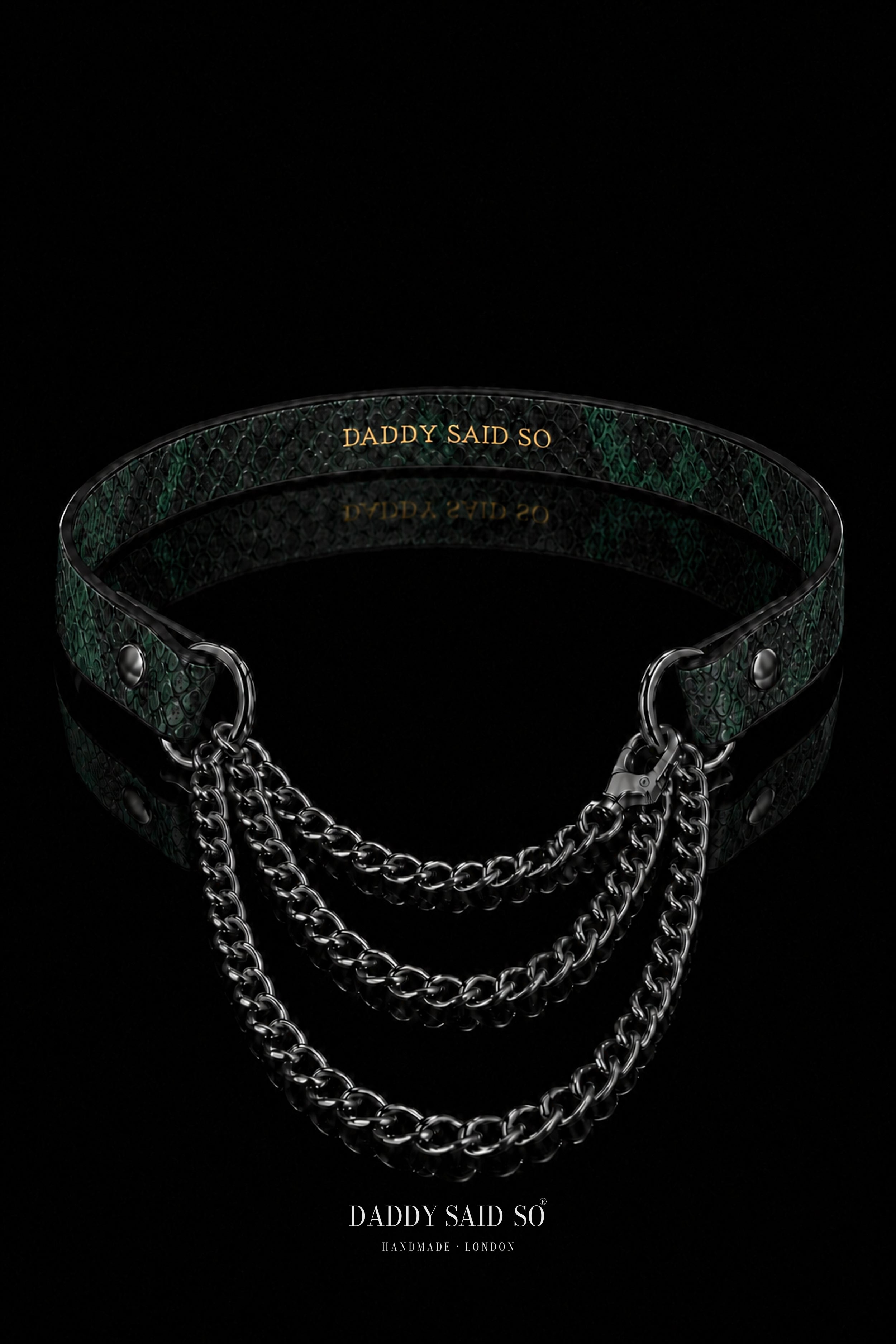 Shadow Serpent Chain Choker