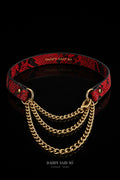 Black Red Chain Choker