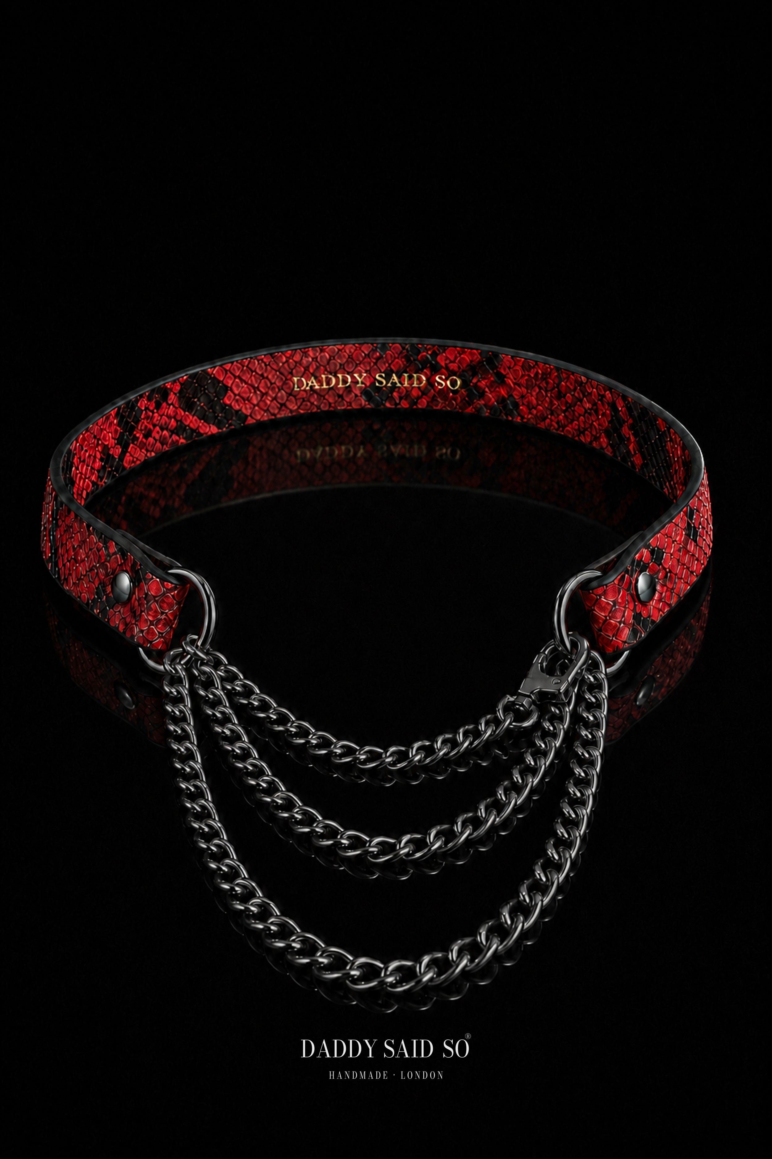 Crimson Chain Choker